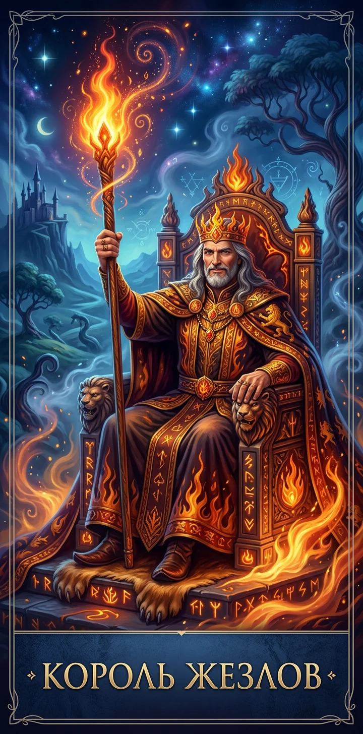 Король Жезлов — карта Таро