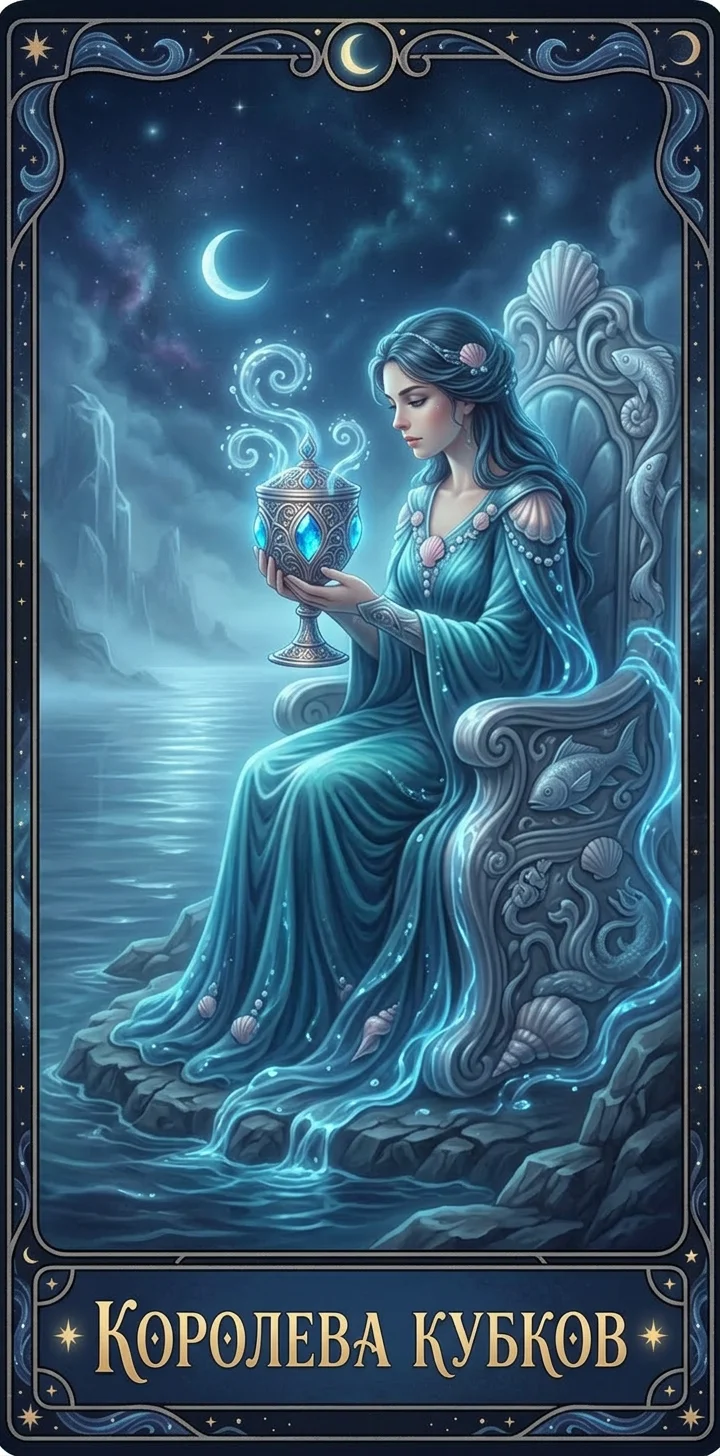 Королева Кубков — карта Таро