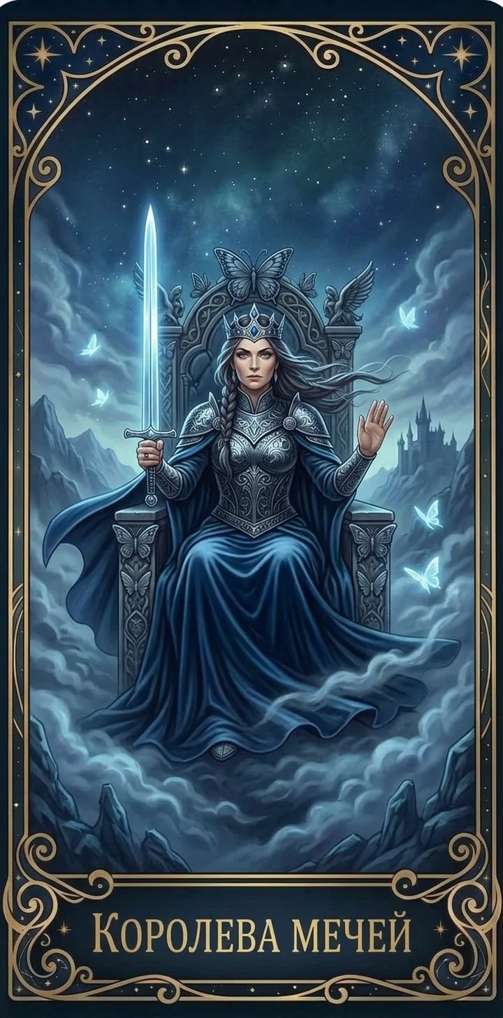 Королева Мечей — карта Таро